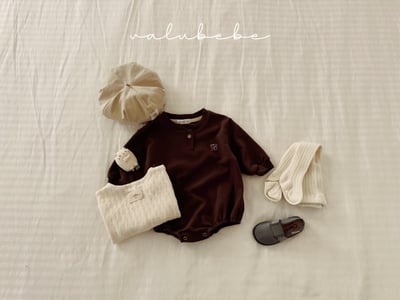 Valubebe32｜(65-80) B英字包屁衣6