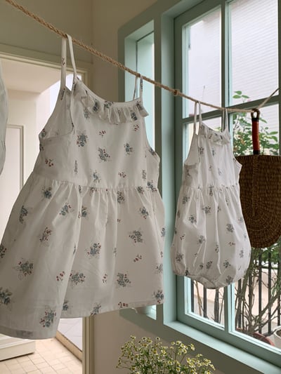JE54｜(66-100cm) 清新碎花細肩包屁衣/套裝19