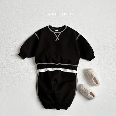 vivid93｜(78cm-125cm) 經典縫線滾邊休閒套裝4