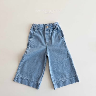 Melikey08｜(75-125cm) 9分牛仔寬褲1