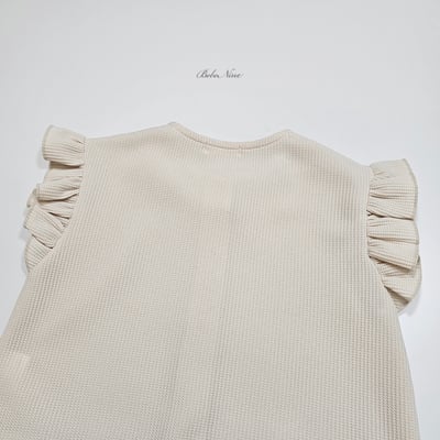 bebe nine45  (65cm-115cm) 2色荷葉鈕釦開衫套裝7