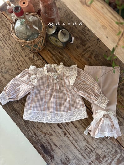Marron14｜(1y-6y) 蕾絲花邊襯衫10