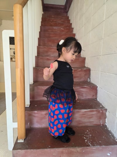 Color01｜(75-115cm) 細肩背心薄紗4