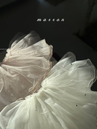 Marron20｜(1y-6y) 珍珠薄紗裙15