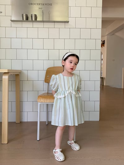 JE24｜(66-120cm) 森林條紋包屁衣/洋裝6