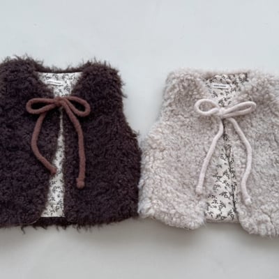 mimi market10 (65-85cm)  蝴蝶結背心外套3