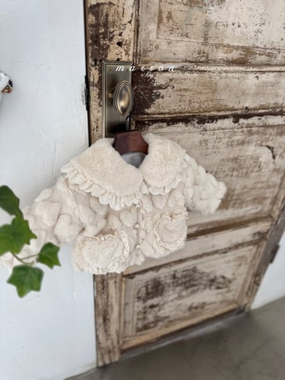 Marron 14｜(1y-6y) 愛心刷毛珍珠排釦外套11