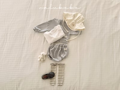 Valubebe21｜(65-90) 捲邊素面/碎花無根襪10