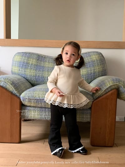 JE 660｜(80-110cm)  蕾絲荷葉邊上衣8