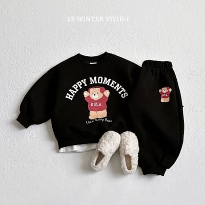 vivid91｜(78cm-125cm) 小熊印花休閒套裝4