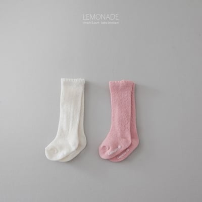 LEMONADE58｜(55cm-85cm) 2色透氣長襪兩雙組17