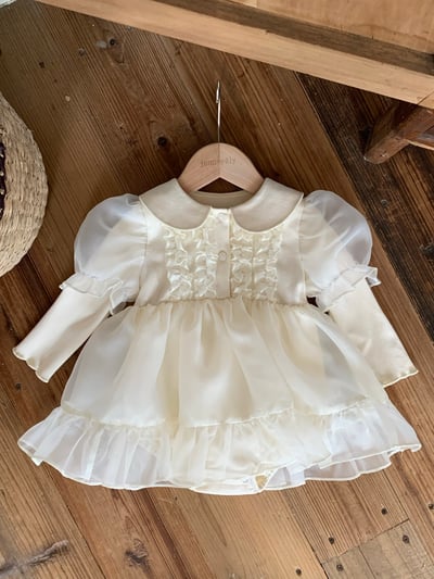 JE622｜(66cm-120cm) 公主袖薄紗包屁衣/洋裝19