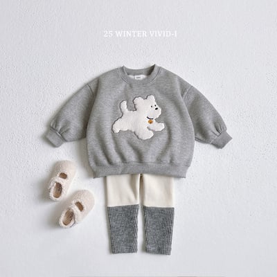 vivid44｜(78cm-125cm) 小兔小狗印花休閒上衣5