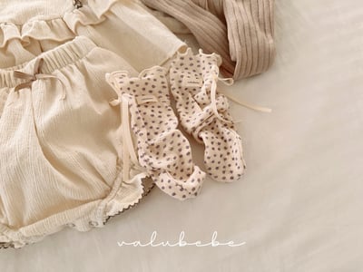 Valubebe21｜(65-90) 捲邊素面/碎花無根襪24