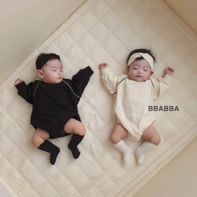 BBABBA07｜(60cm-83cm-mom) 2色休閒簡約包屁衣/休閒上衣8