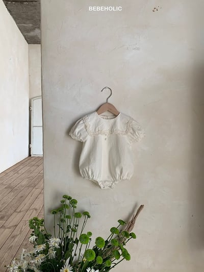 Bebe holic27｜(3m-18m) 蕾絲翻領連身服13