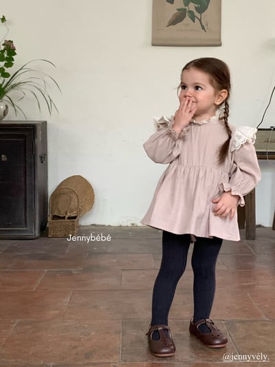 JE577｜(66-90cm) 蕾絲領飛袖包屁裙20