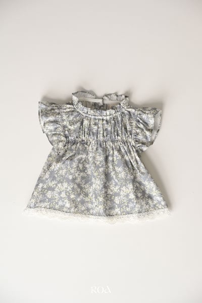 ROA09｜(6m-18m) 2色浪漫荷葉袖上衣10