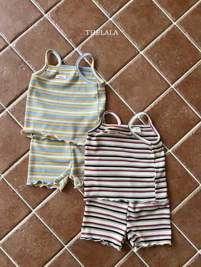 thelala35｜ (70-115) 條紋細肩套裝7