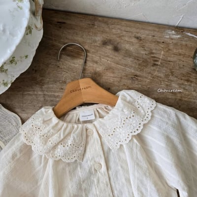 Choucream02｜(6m-18m) 蕾絲領襯衫9