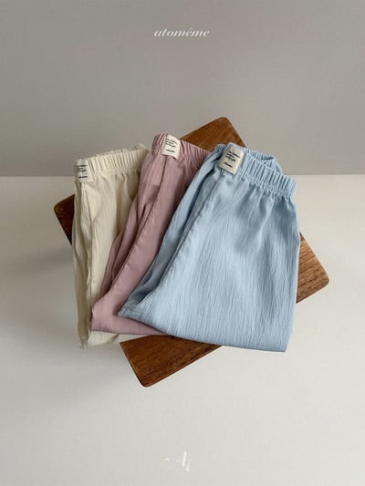 Atomeme38｜(70-110) 素面縮口褲5
