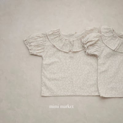 mimi market33 (75-90cm)  碎花荷葉邊上衣8