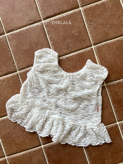 thelala29｜ (70-115) 幸運草蕾絲無袖上衣1