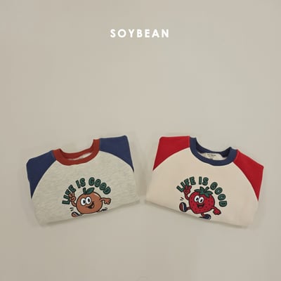 Soybean71｜(75cm-118cm) 印花撞色休閒上衣6