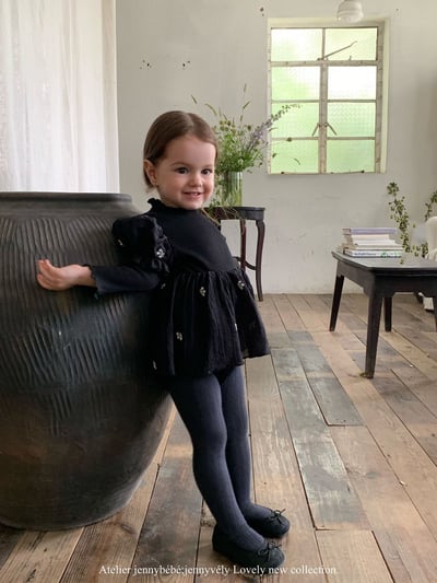 JE573｜(66-90cm) 赫本風公主袖包屁衣19