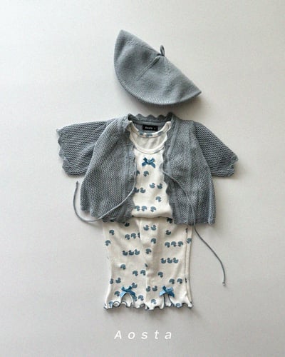 AOSTA33｜(6m-5y) 3款綁帶針織開衫外套23