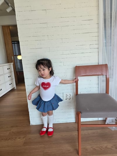 Color05｜(75-115cm) 愛心印花上衣9