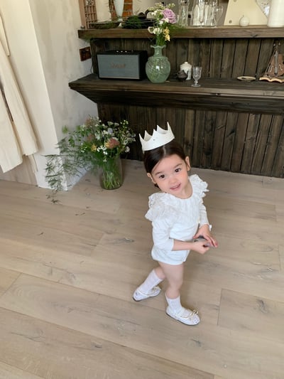 jenny bébé｜(66-90cm) 蕾絲花邊包屁衣12