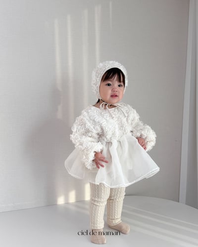 Cieldemaman20｜(3M~15M)  氣質雲朵洋裝含帽子9