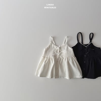 Lindo47｜(80cm-125cm) 荷葉邊肩帶背心3