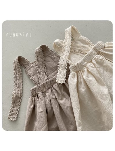 NUNU BIEL31｜(65-115cm) 燕麥蕾絲裙/包屁褲2