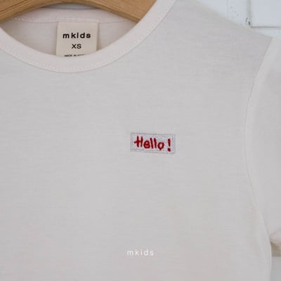 M-KIDS31｜(65-115cm) HELLO印花上衣16
