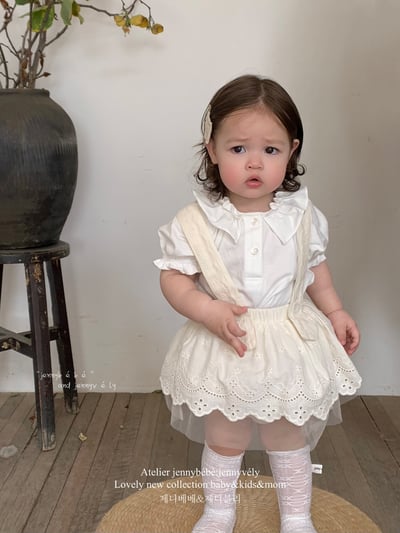 JE19｜(73-120cm) 花邊襯衫/吊帶包屁裙9