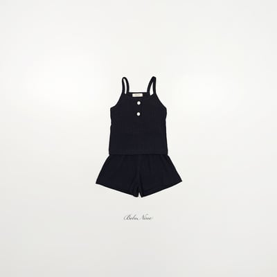 bebe nine48  (65cm-115cm) 3色無袖羅紋套裝3