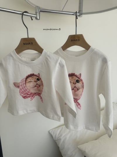 Bloom.b07｜(0m-7y) 小貓印花上衣2