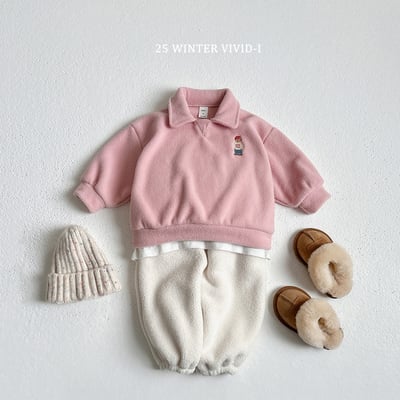 vivid92｜(78cm-125cm) 磨毛小熊休閒套裝12