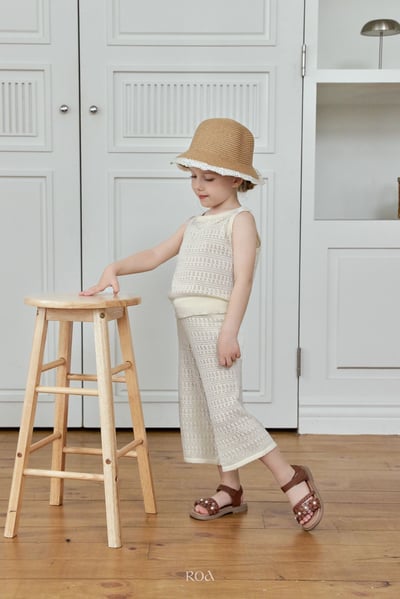 ROA05｜(6m-18m) 1色針織雕花鏤空套裝4