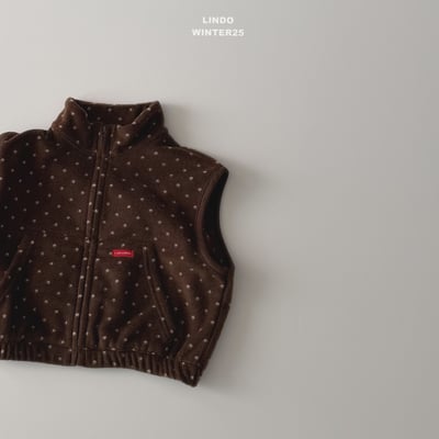 Lindo70｜(80cm-125cm) 高領磨毛波點背心6