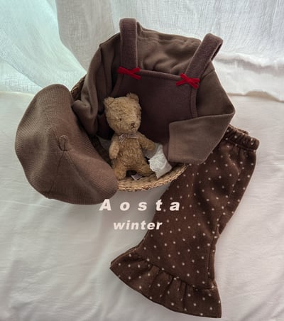 AOSTA01｜(6m-5y) 荷葉波點喇叭褲15