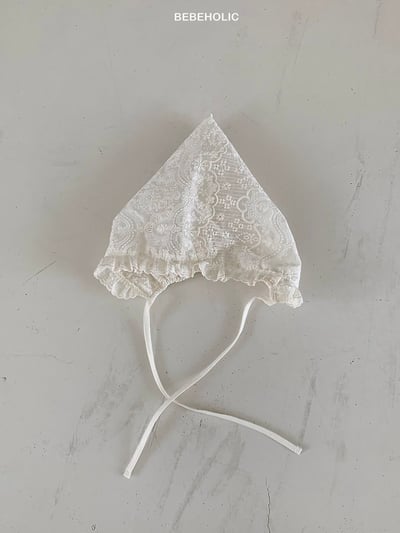 Bebe holic61｜(Free) 荷葉蕾絲綁帶帽4