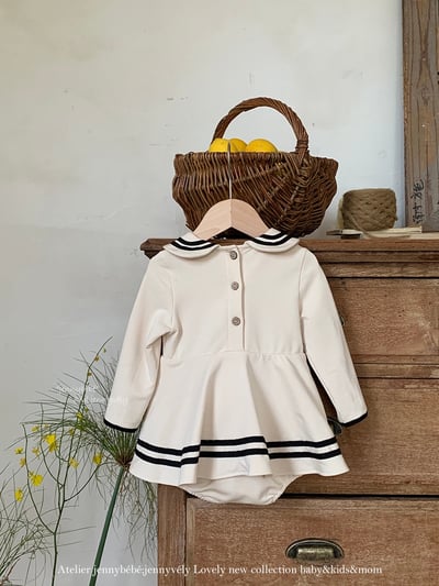 JE568｜(66-90cm) 水手領包屁衣23