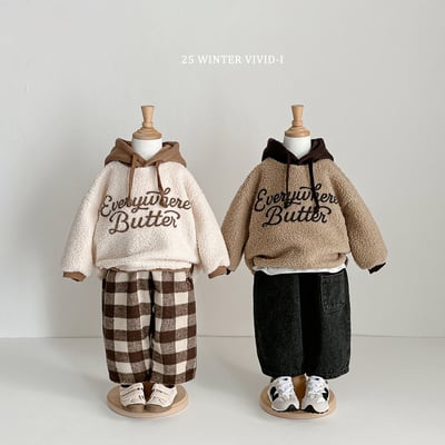 vivid62｜(78cm-125cm) 刷毛撞色連帽上衣2