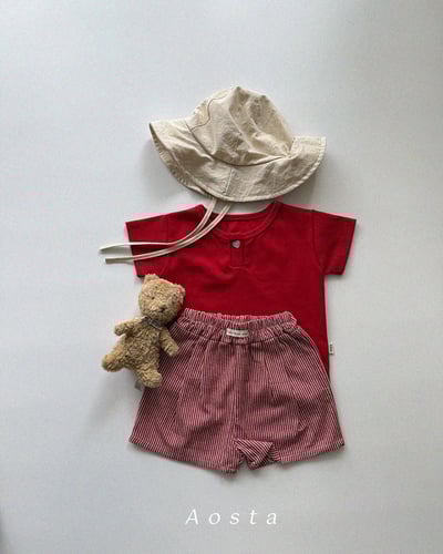 AOSTA26｜(6m-5y) 4款線條小標短褲15