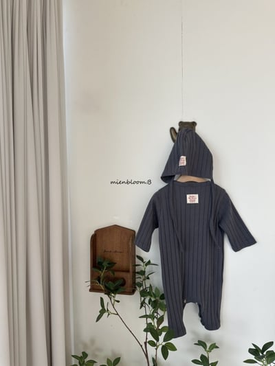 Bloom.b47｜(0m-18m) 羅紋連身衣/帽子7