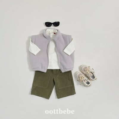 Oottbebe68｜(1y-7y)   日系復古拼接褲7