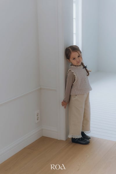 ROA30｜(80cm-120cm) 2色甜美針織花邊背心6